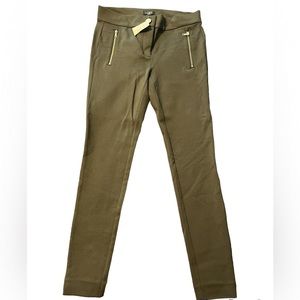 NWT LOFT Olive Green Skinny Leggings 4P